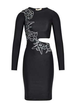 Lethicia Bronstein Martini embroidery midi dress - Black
