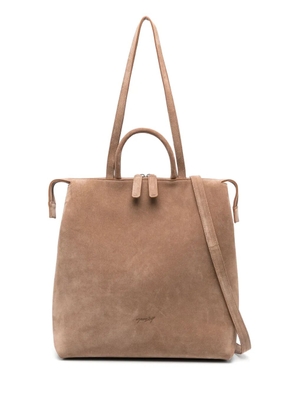 Marsèll 4 Lunga suede tote bag - Brown