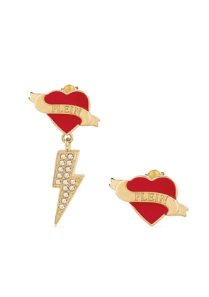 Philipp Plein Valentine drop earrings - Gold