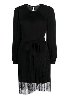 TWINSET fringed crepe mini dress - Black