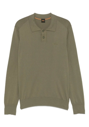 BOSS cotton-blend polo shirt - Green