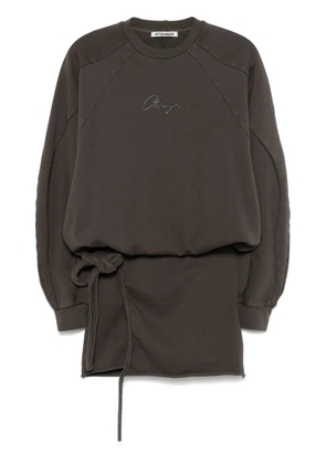 Ottolinger Drape Jersey mini dress - Brown