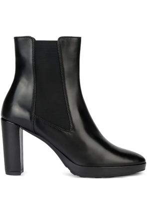 Geox Walk Pleasure elastic-panel block-heel booties - Black