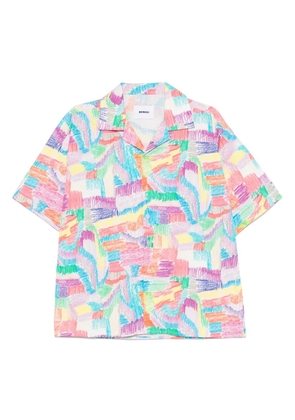 Bonsai abstract-print shirt - Blue