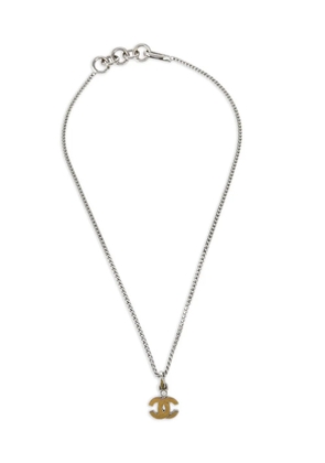 CHANEL Pre-Owned 2004 CC pendant chain necklace - Silver