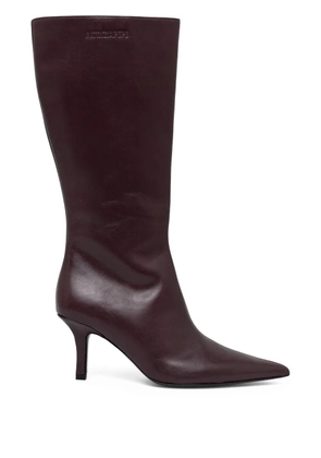 Patrizia Pepe 75mm pointed-toe boots - Red