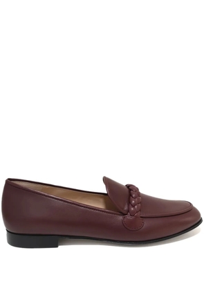 Gianvito Rossi leather loafers - Red