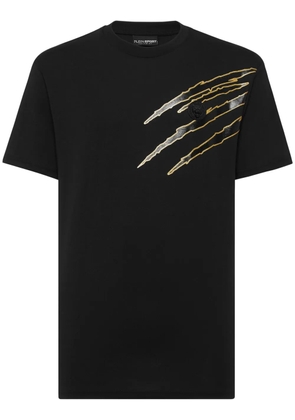 Plein Sport scratch-print T-shirt - Black