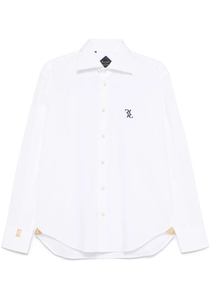 Billionaire logo-embroidered shirt - White