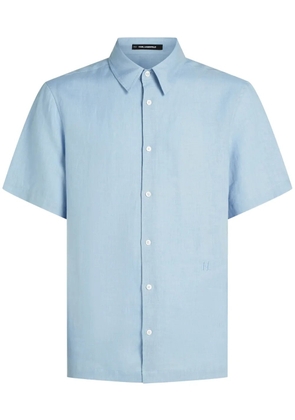 Karl Lagerfeld logo-embroidered shirt - Blue