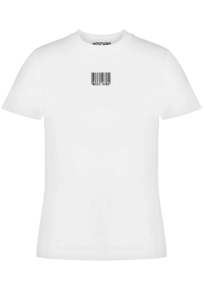 Moschino barcode-print cotton T-shirt - White