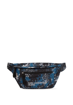 Karl Lagerfeld Jeans all-over print belt bag - Black