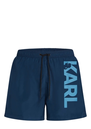 Karl Lagerfeld logo swim shorts - Blue