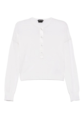 TOM FORD drop-shoulder Tops - Neutrals