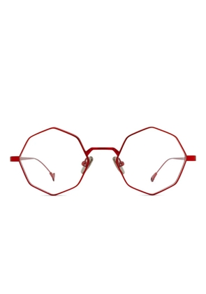 Eyepetizer Donald geometric-frame glasses - Red
