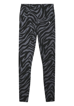 ANINE BING zebra-print leggings - Black