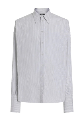 Dolce & Gabbana striped long-sleeve shirt - White