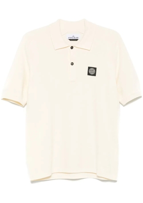 Stone Island logo-patch polo shirt - Neutrals