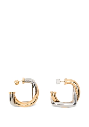 Jacquemus Pre-Owned Doppio hoop earrings - Gold