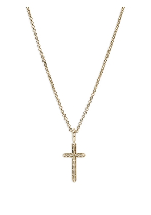John Hardy 14K yellow gold JH Essential Cross pendant necklace