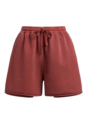 12 STOREEZ drawstring terry shorts - Red