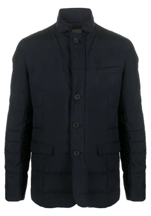 Herno button-up quilted padded jacket - Blue