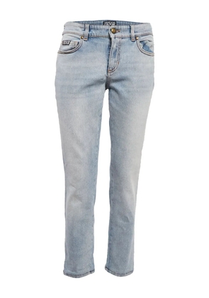 Versace Pre-Owned logo-print jeans - Blue