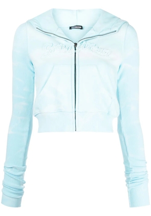 Ground Zero tie-dye print cotton jacket - Blue