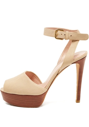 Stuart Weitzman 125mm platform sandals - Neutrals