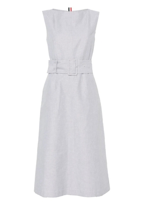 Thom Browne striped midi dress - Grey