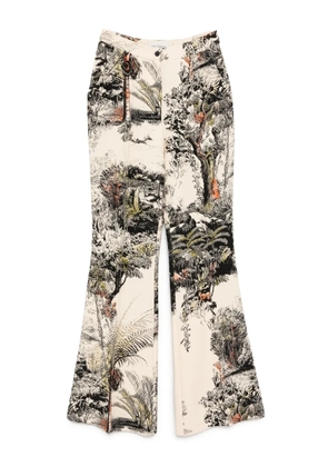 Isabel Sanchis landscape print pants - Neutrals