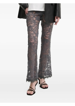 NEVER FULLY DRESSED lace-trimmed trousers - Grey
