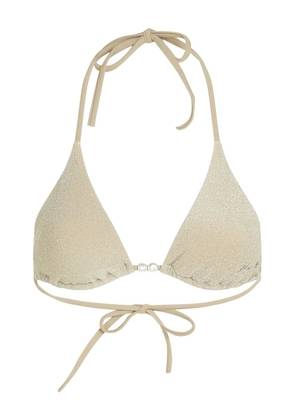 Karl Lagerfeld triangle-cup bikini top - Neutrals