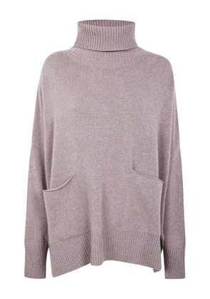 Ma'ry'ya two-pocket roll-neck sweater - Neutrals