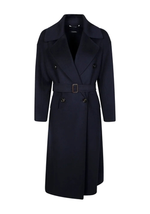 'S Max Mara Alice belted double-breasted coat - Blue