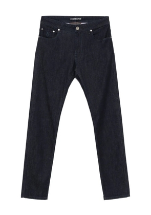 Corneliani logo-patch jeans - Blue