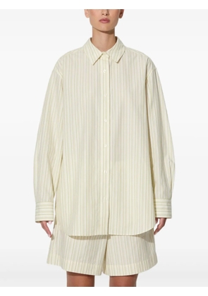 SAMSOE SAMSOE striped-pattern shirt - Neutrals