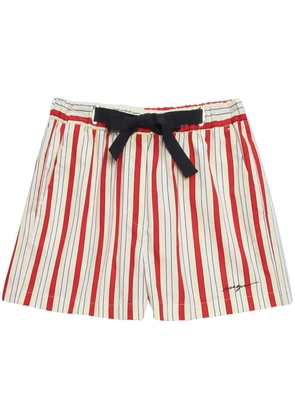 MSGM striped shorts - Neutrals