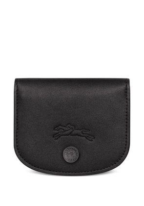 Longchamp Pliage leather cardholder - Black