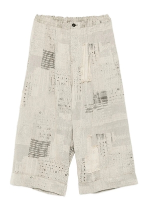 Y's cotton trousers - Neutrals