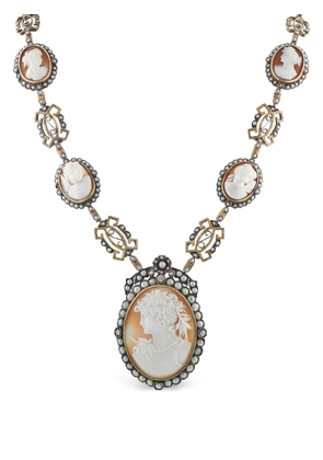LB Exclusive diamond cameo necklace - Gold