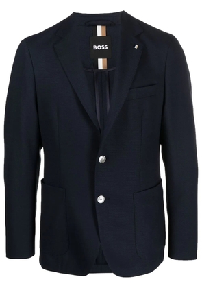 BOSS single-breasted blazer - Blue