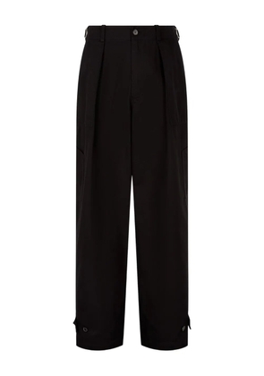 TOMBOY pleat-detailed cargo trousers - Black