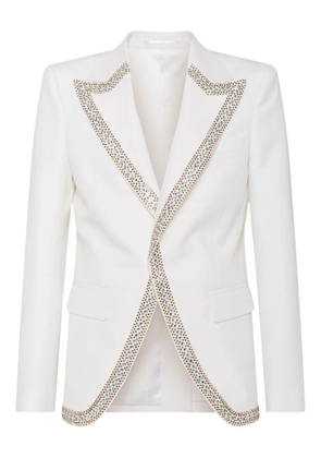 DSQUARED2 crystal-embellished blazer - White