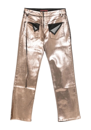 Ottolinger metallic-panel jeans - Pink