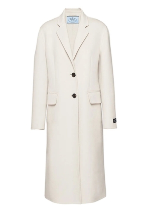 Prada single-breasted cashgora coat - White