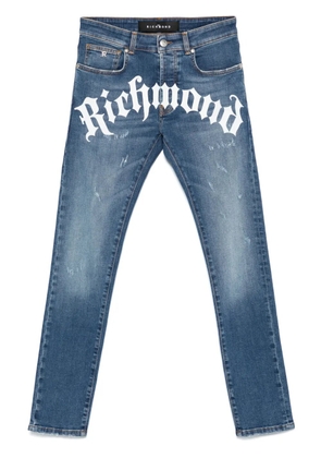 John Richmond logo-print jeans - Blue