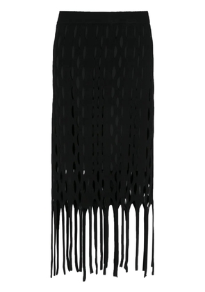 PINKO cut-out knitted skirt - Black
