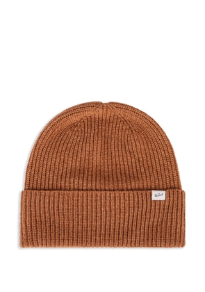 Woolrich ribbed knit beanie - Brown