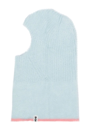 Bonsai logo-tag knitted balaclava - Blue